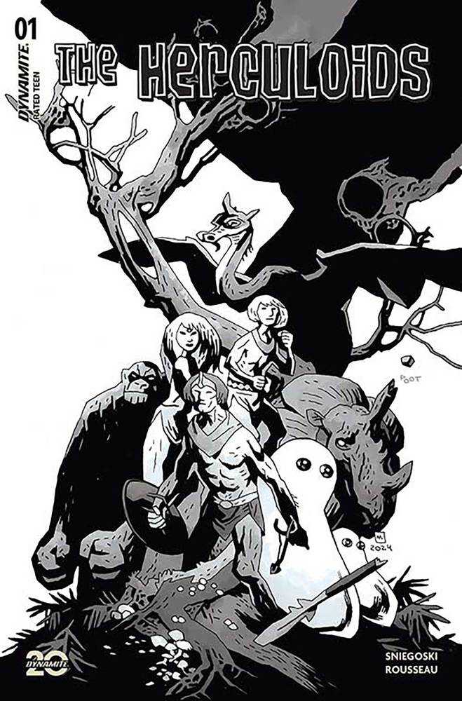 Herculoids #1 CVR ZE 1:10 FOC Variant Edition Mignola Line Art
