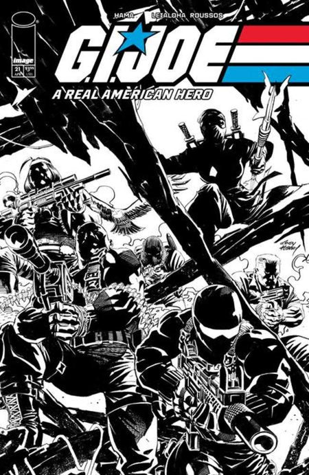 G.I. Joe A Real American Hero Silent Missions Edition #21 CVR C 1:10 Andy Kubert Black & White Variant