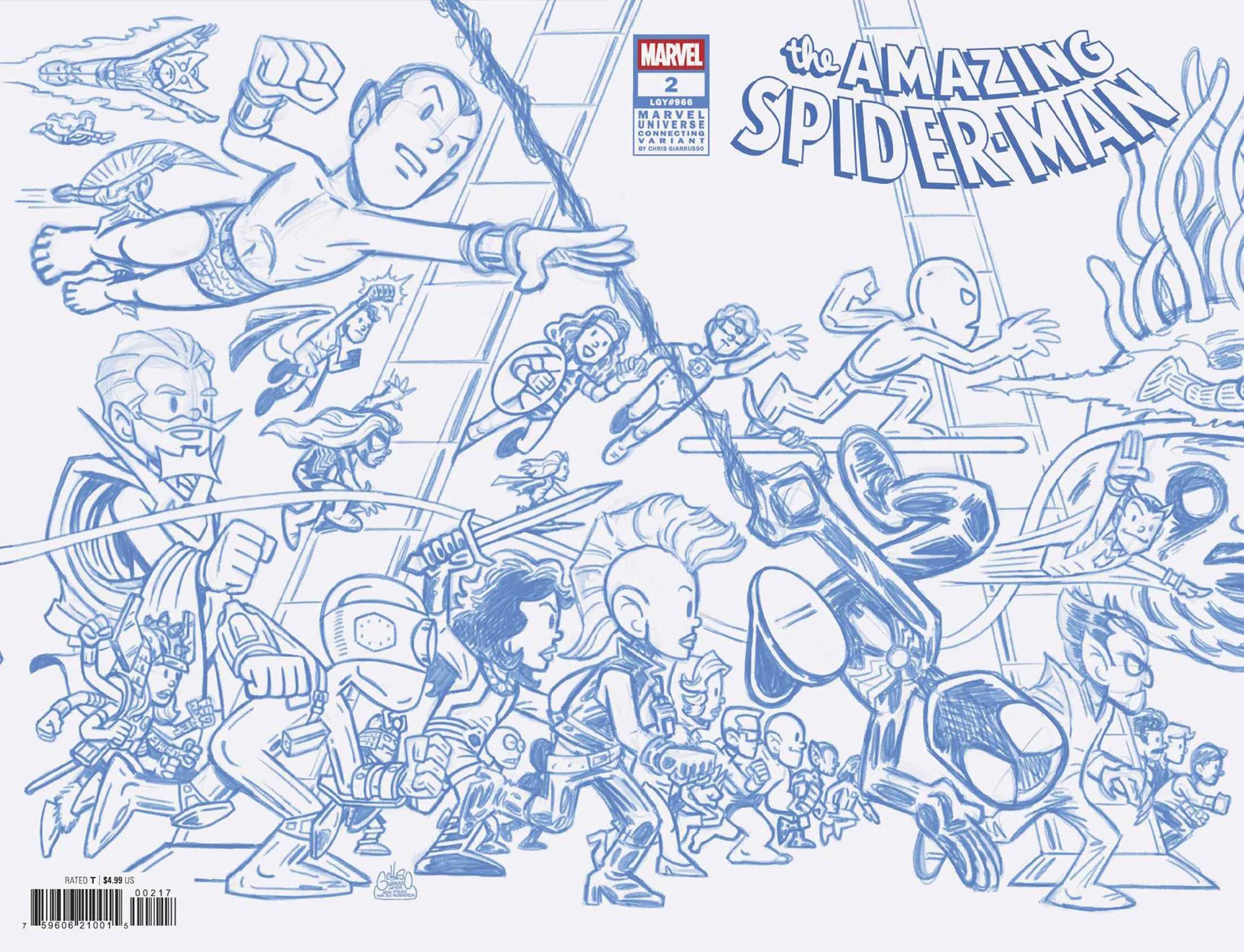 Amazing Spider-Man #2 1:50 Variant Edition Connect Line Sketch Variant L 04/23/25