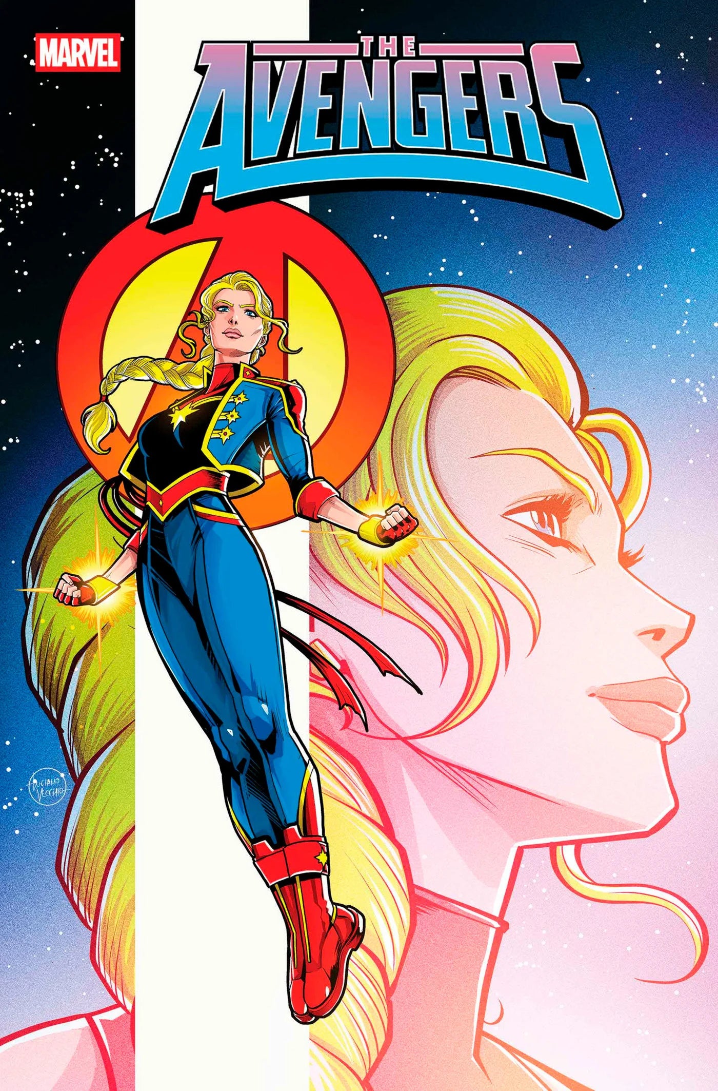 Avengers #25 Luciano Vecchio Captain Marvel Variant 04/23/25