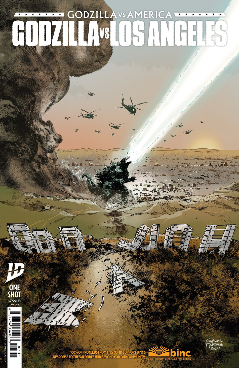 Godzilla vs America Los Angeles #1 CVR A Hardman 04/30/25