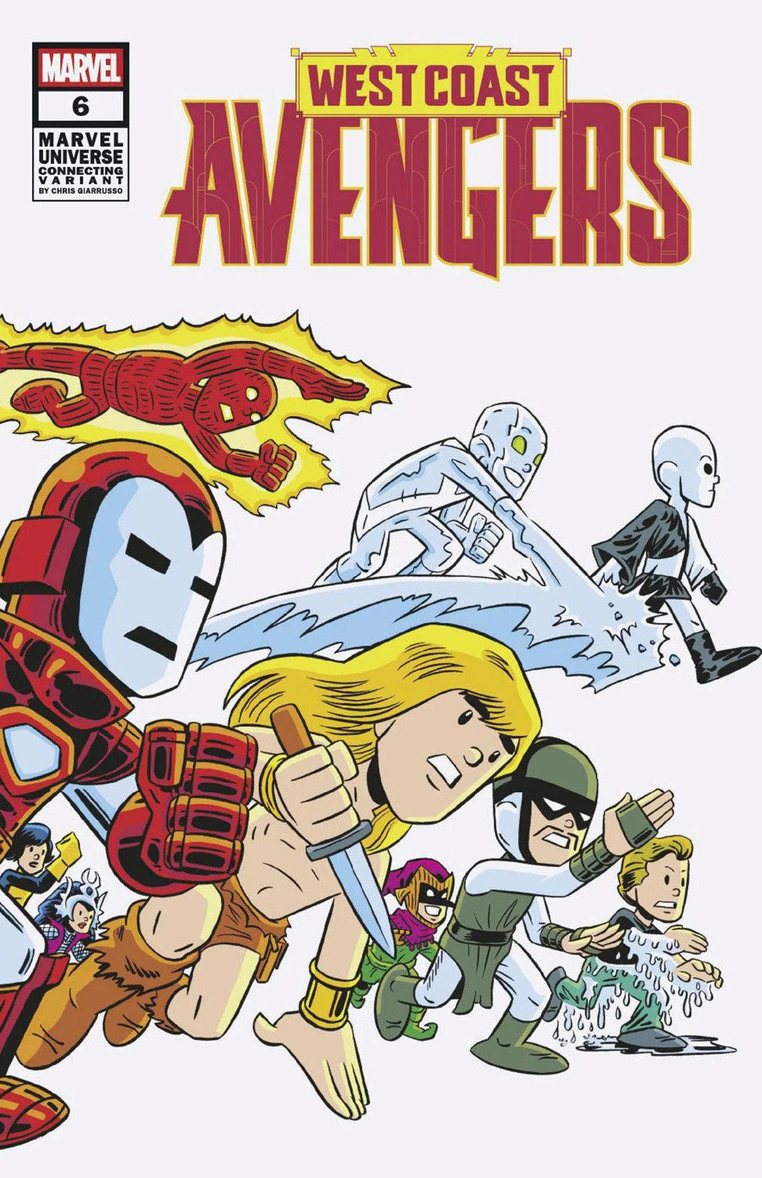 West Coast Avengers #6 Chris Giarrusso Marvel Universe Connecting Wrap Variant F 04/02/25
