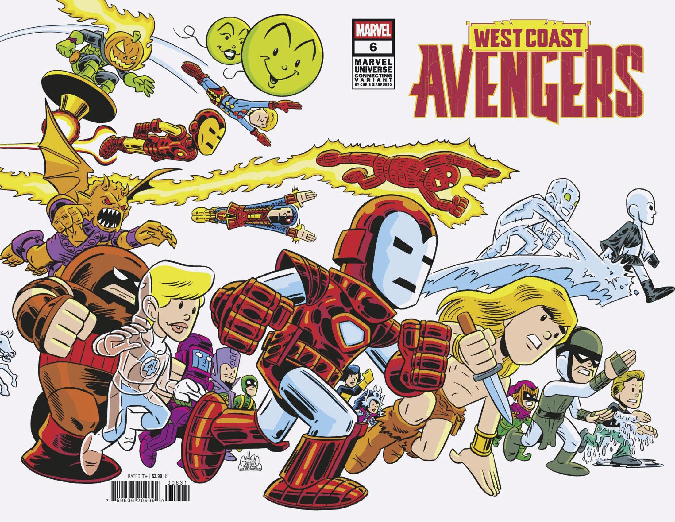 West Coast Avengers #6 Chris Giarrusso Marvel Universe Connecting Wrap Variant F 04/02/25