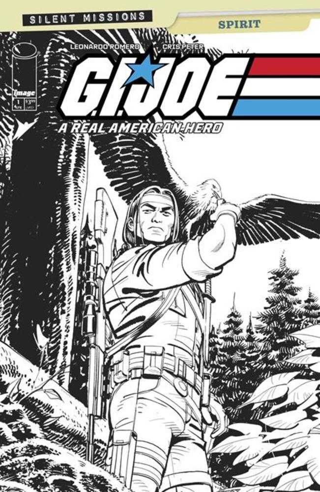 G.I. Joe A Real American Hero Spirit #1 One Shot CVR C 1:10 Leonardo Romero Black & White Variant 04/16/25