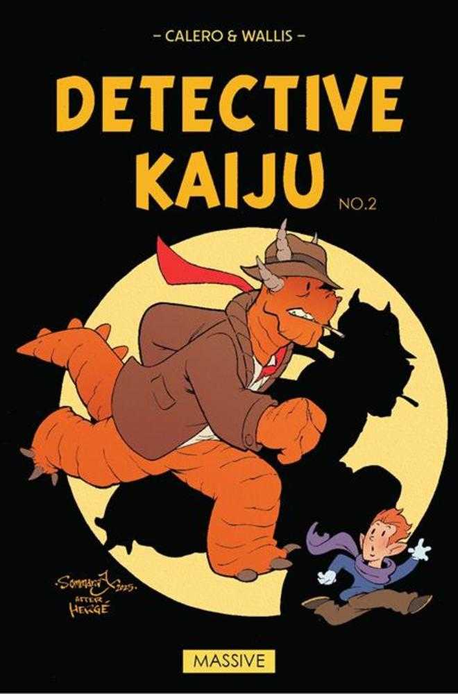 Detective Kaiju #2 CVR B Jon Sommariva Tin Tin Homage Variant 08/13/25 (Of 4)