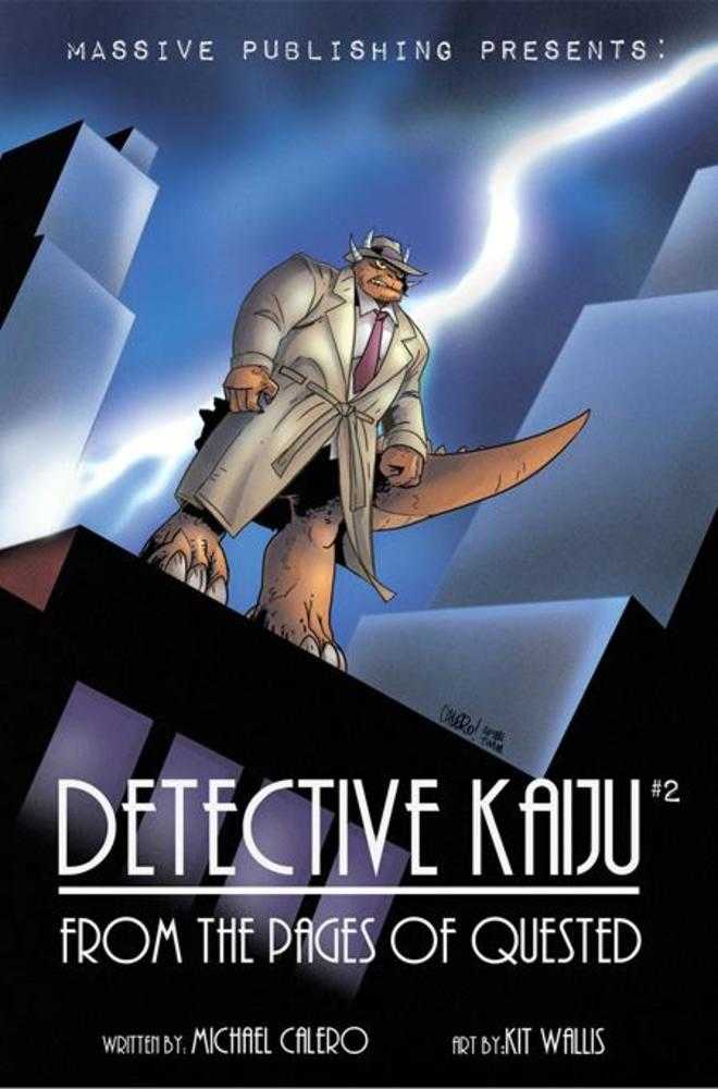 Detective Kaiju #2 CVR C Michael Calero Noir Homage Variant 08/13/25 (Of 4)