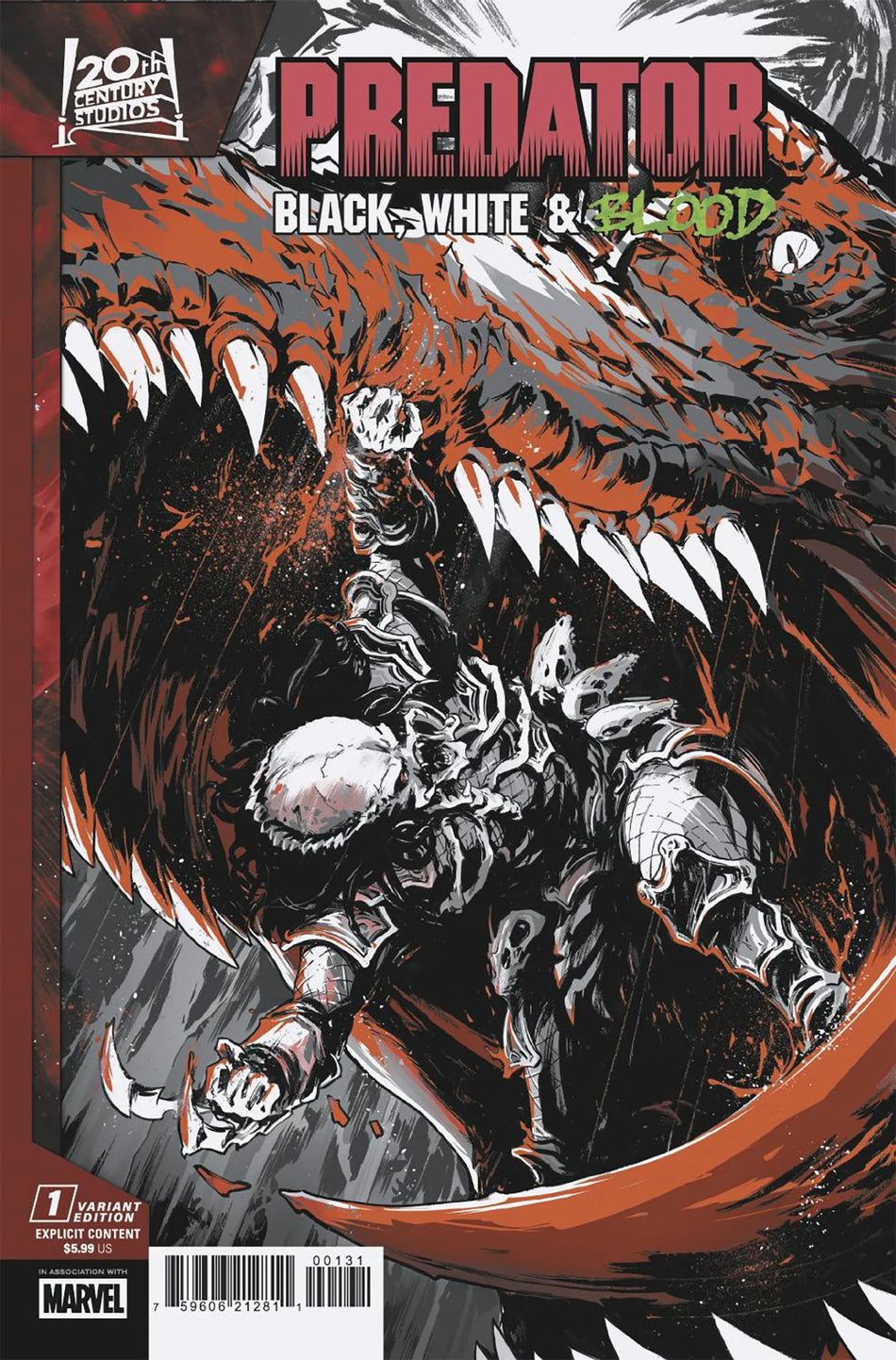 Predator: Black, White & Blood #1 Paolo Villanelli Variant 07/09/25