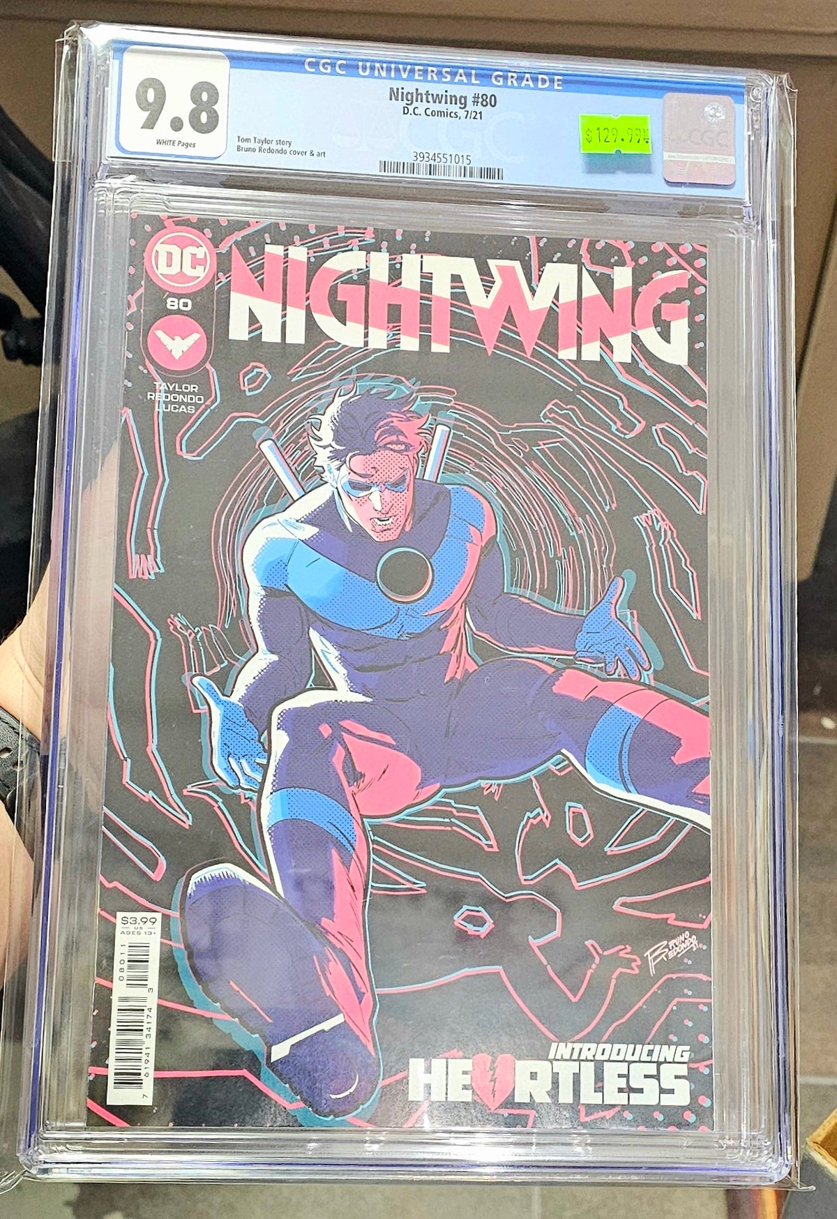 CGC 9.8 Nightwing #80 Bruno Redondo A Cover