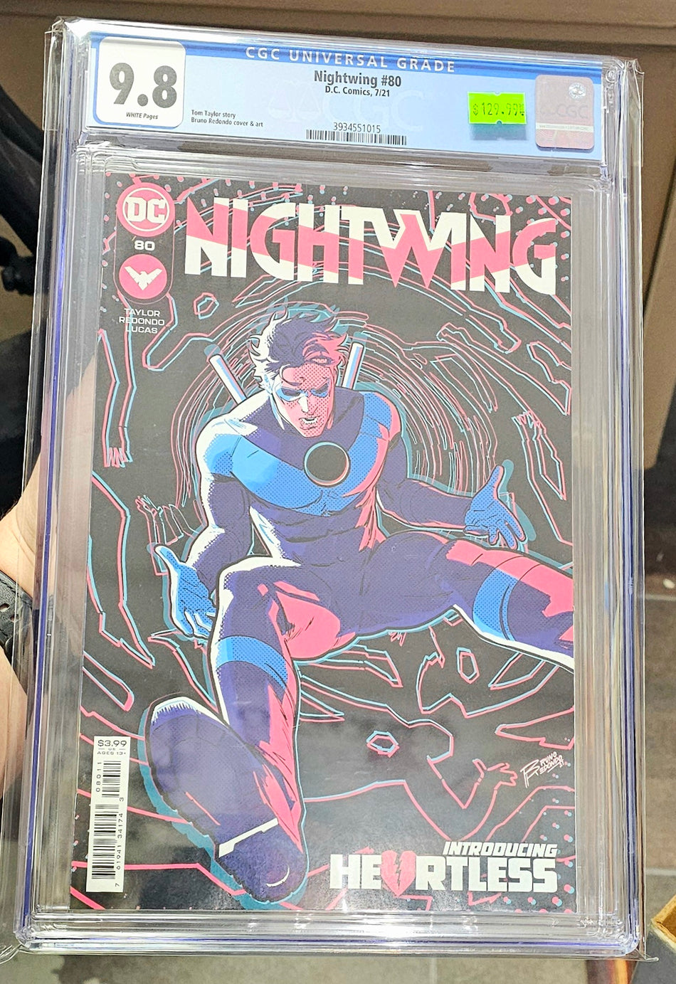 CGC 9.8 Nightwing #80 Bruno Redondo A Cover