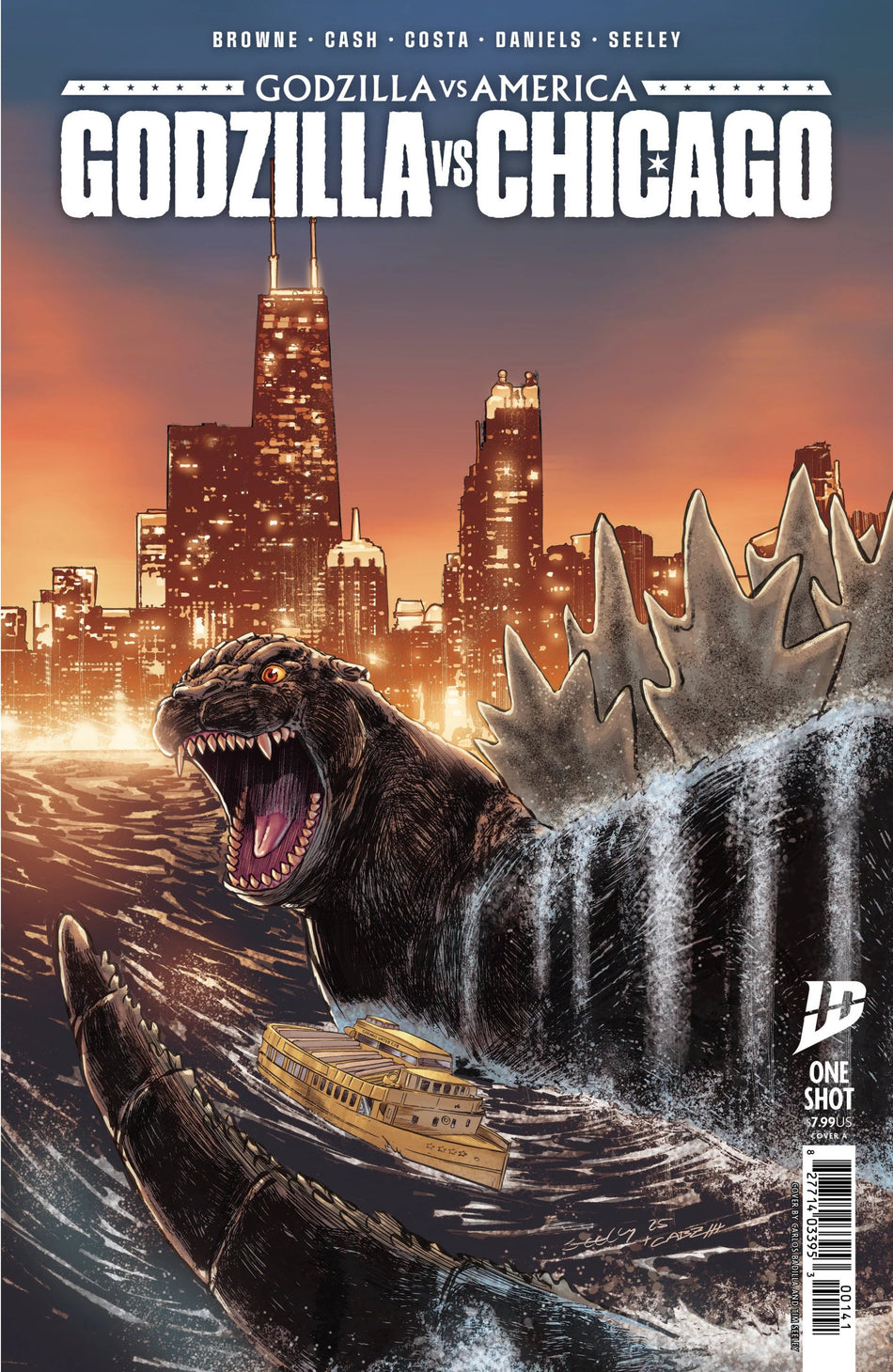 Godzilla vs America Chicago #1 2nd Print 04/23/25