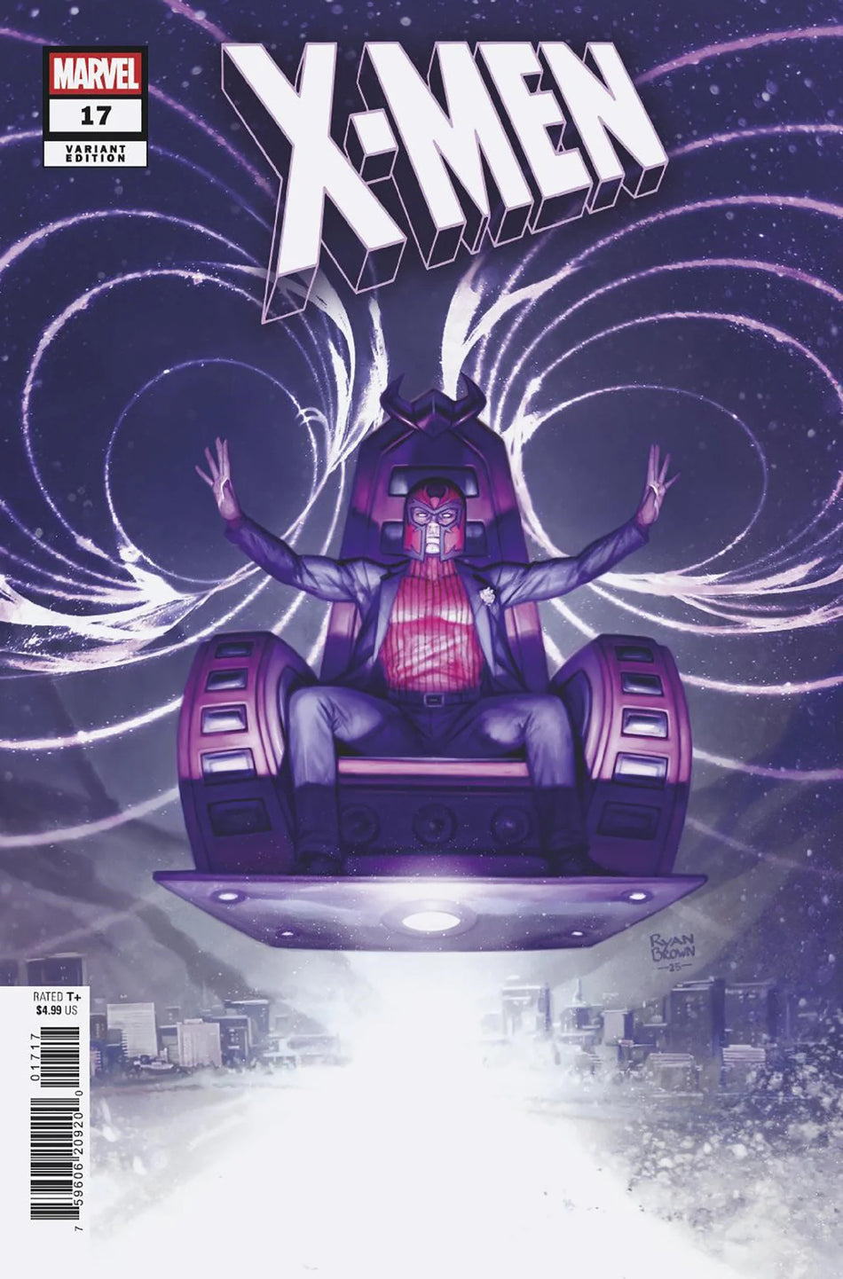 X-Men #17 Ryan Brown 1:25 Variant 06/04/25
