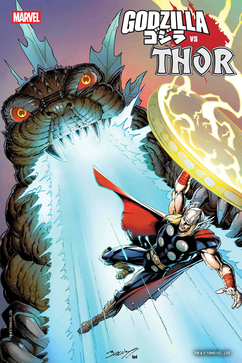 Godzilla vs. Thor #1 Mark Bagley Foil Variant 07/02/25