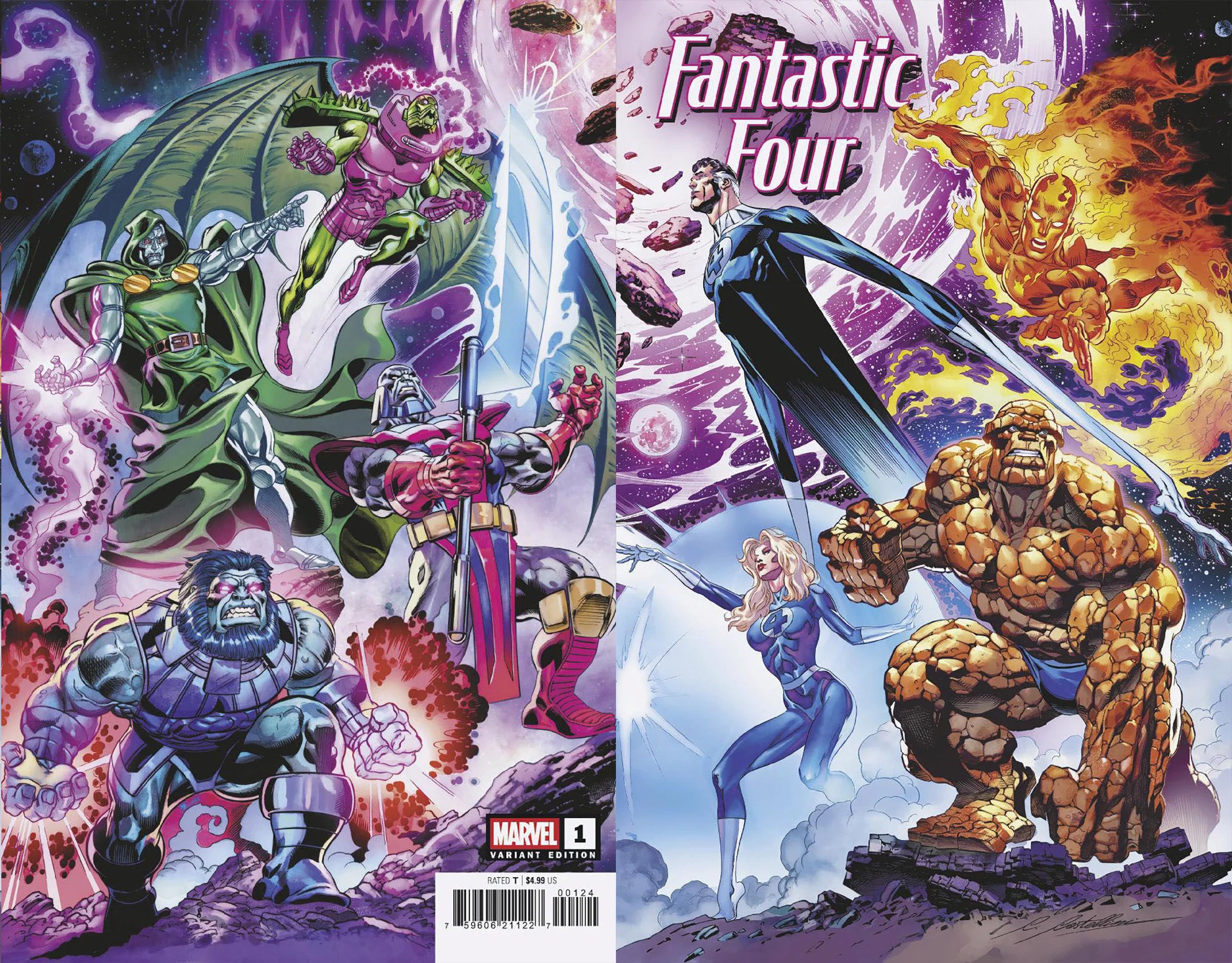 Fantastic Four #1 1:25 Claudio Castellini Wraparound Variant 07/09/25