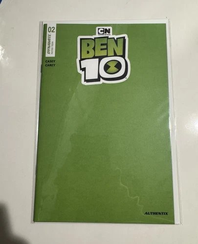 Ben 10 Issue #2 Cover ZD: Green Blank Authentix - Blind Bag Exclusive