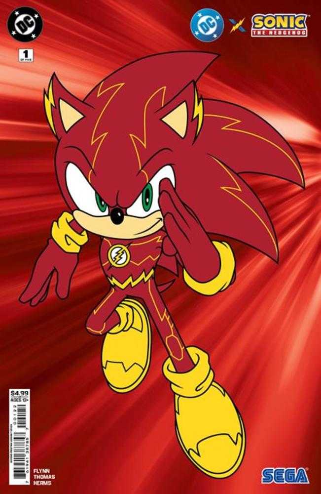DC X Sonic the Hedgehog #1 2nd Print CVR B Flash Card Stock Variant 04/30/25 (Of 5)