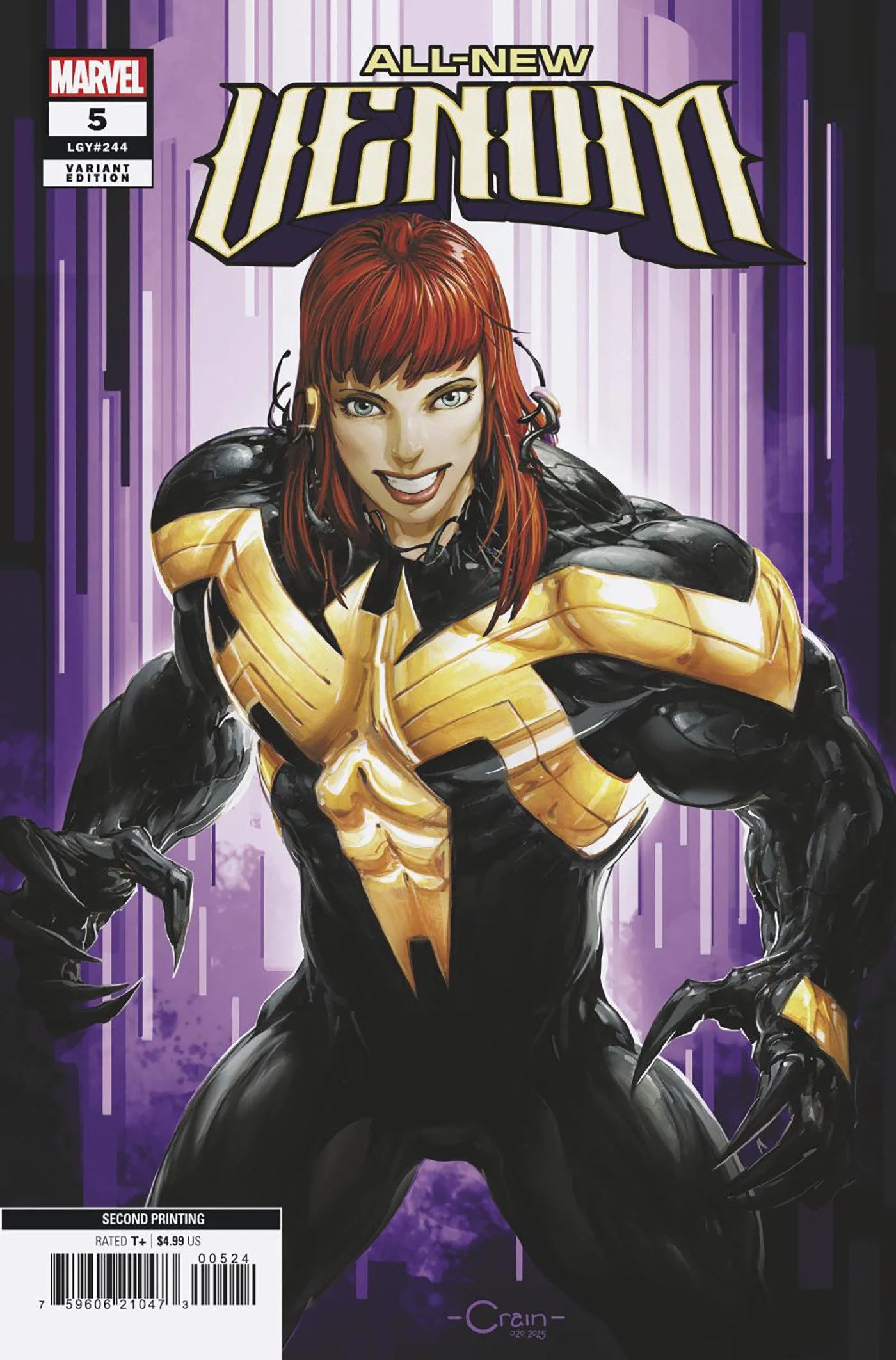 All-New Venom #5 Clayton Crain 2nd Print Variant 05/14/25