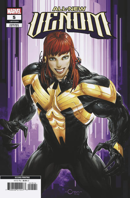 All-New Venom #5 Clayton Crain 2nd Print Variant 05/14/25