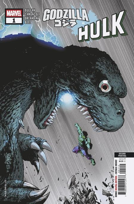 Godzilla vs. Hulk #1 Giuseppe Camuncoli 2nd Print Variant 05/28/25
