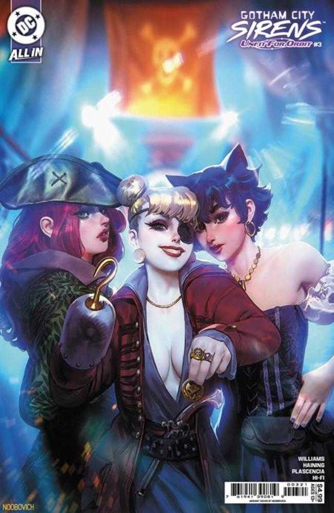 Gotham City Sirens Unfit For Orbit #3 CVR B Noobovich Card Stock Variant 07/16/25 (Of 5)