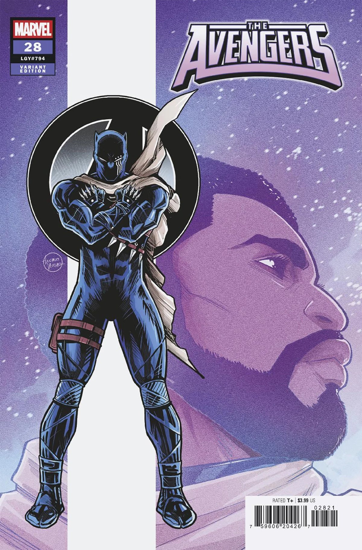 Avengers #28 Luciano Vecchio Black Panther Variant [Doom] 07/02/25