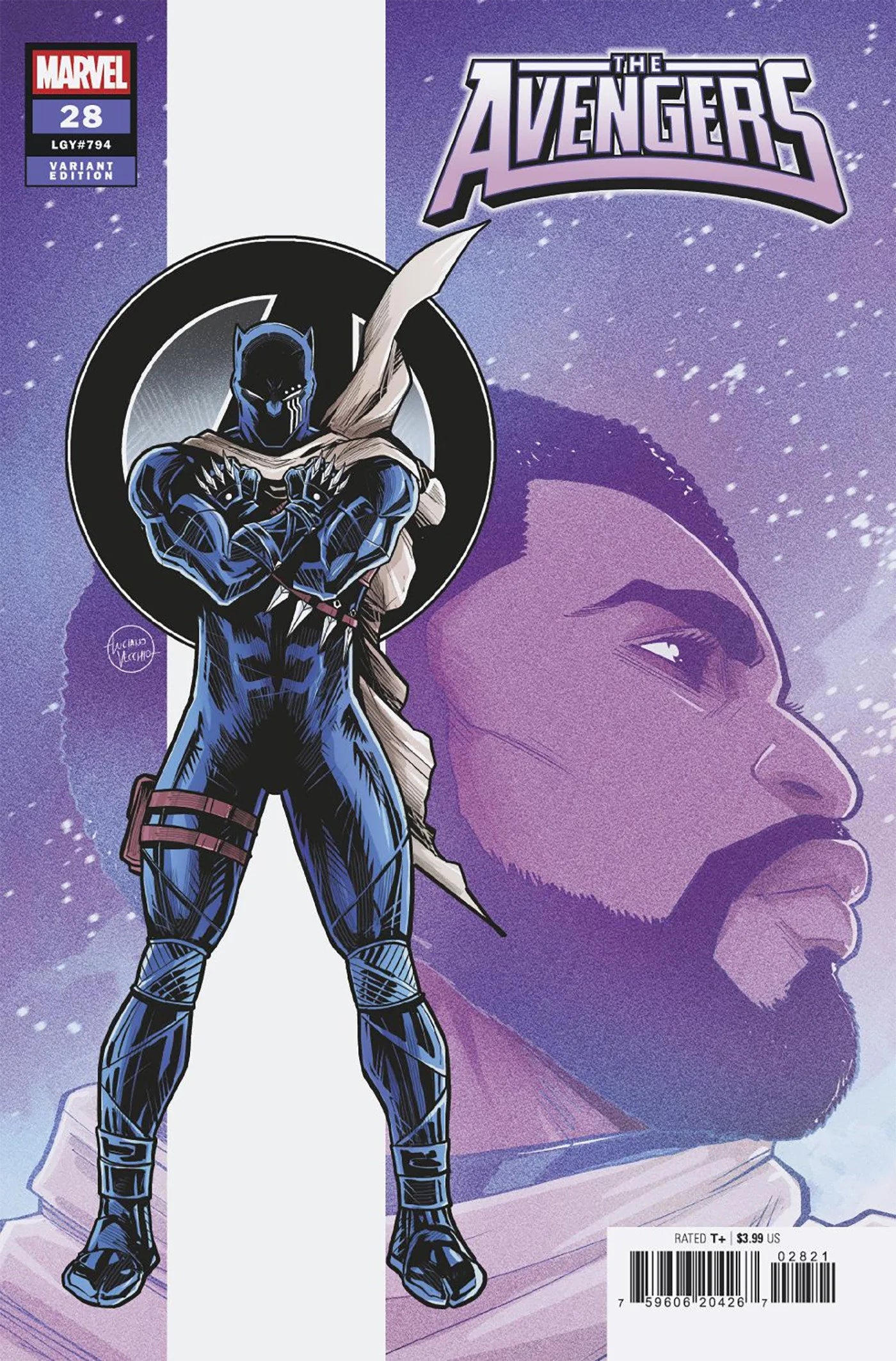 Avengers #28 Luciano Vecchio Black Panther Variant [Doom] 07/02/25