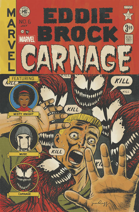 Eddie Brock: Carnage #6 Jim Rugg Retrovision Variant 07/16/25