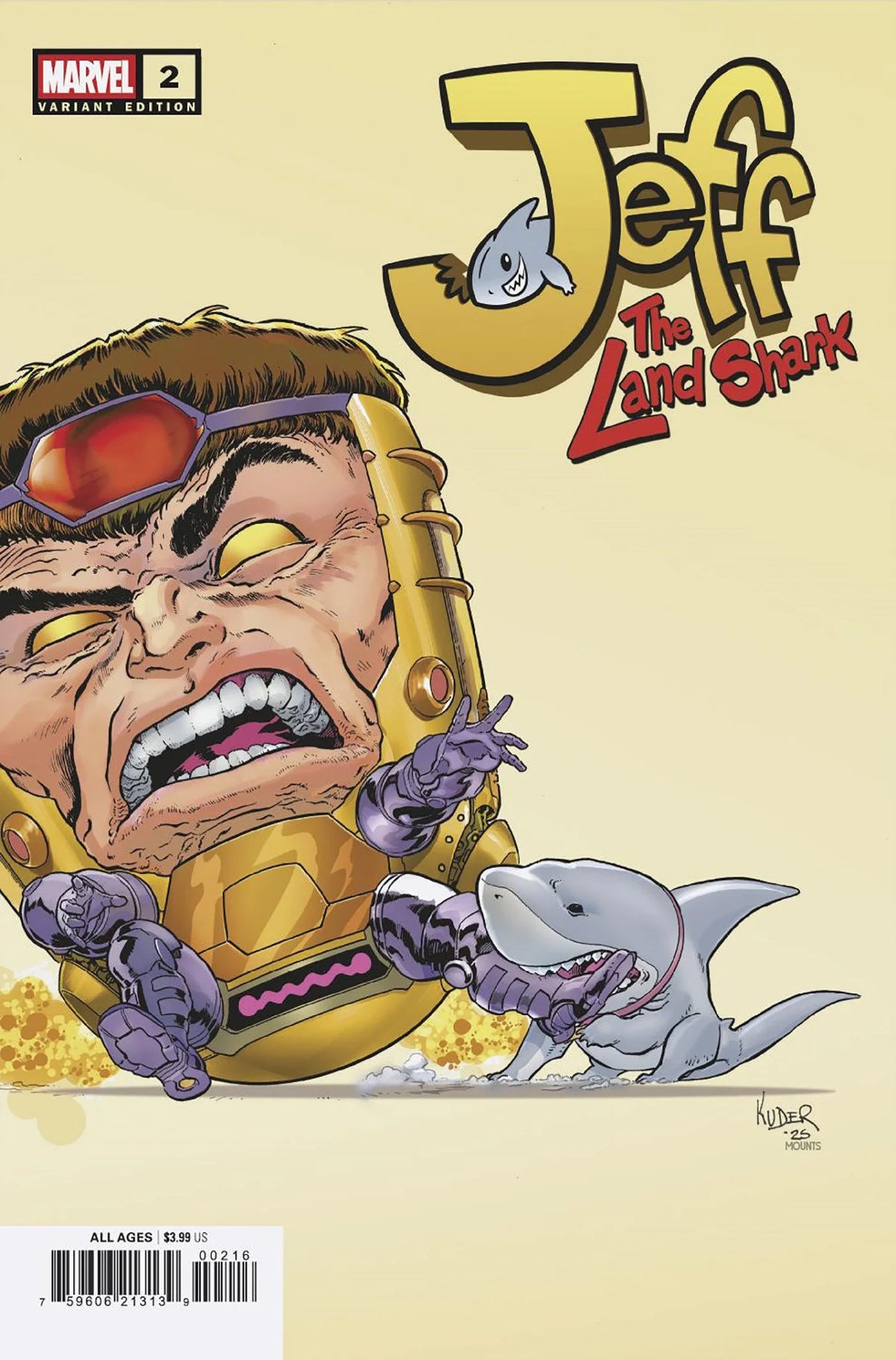 Jeff the Land Shark #2 Aaron Kuder 1:25 Variant 07/23/25