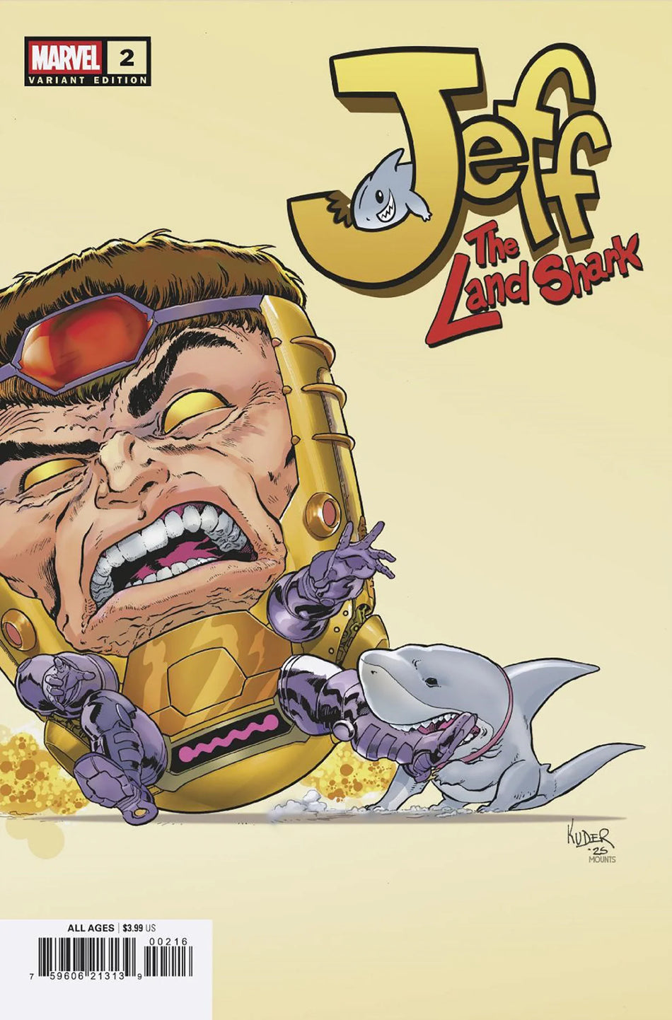 Jeff the Land Shark #2 Aaron Kuder 1:25 Variant 07/23/25