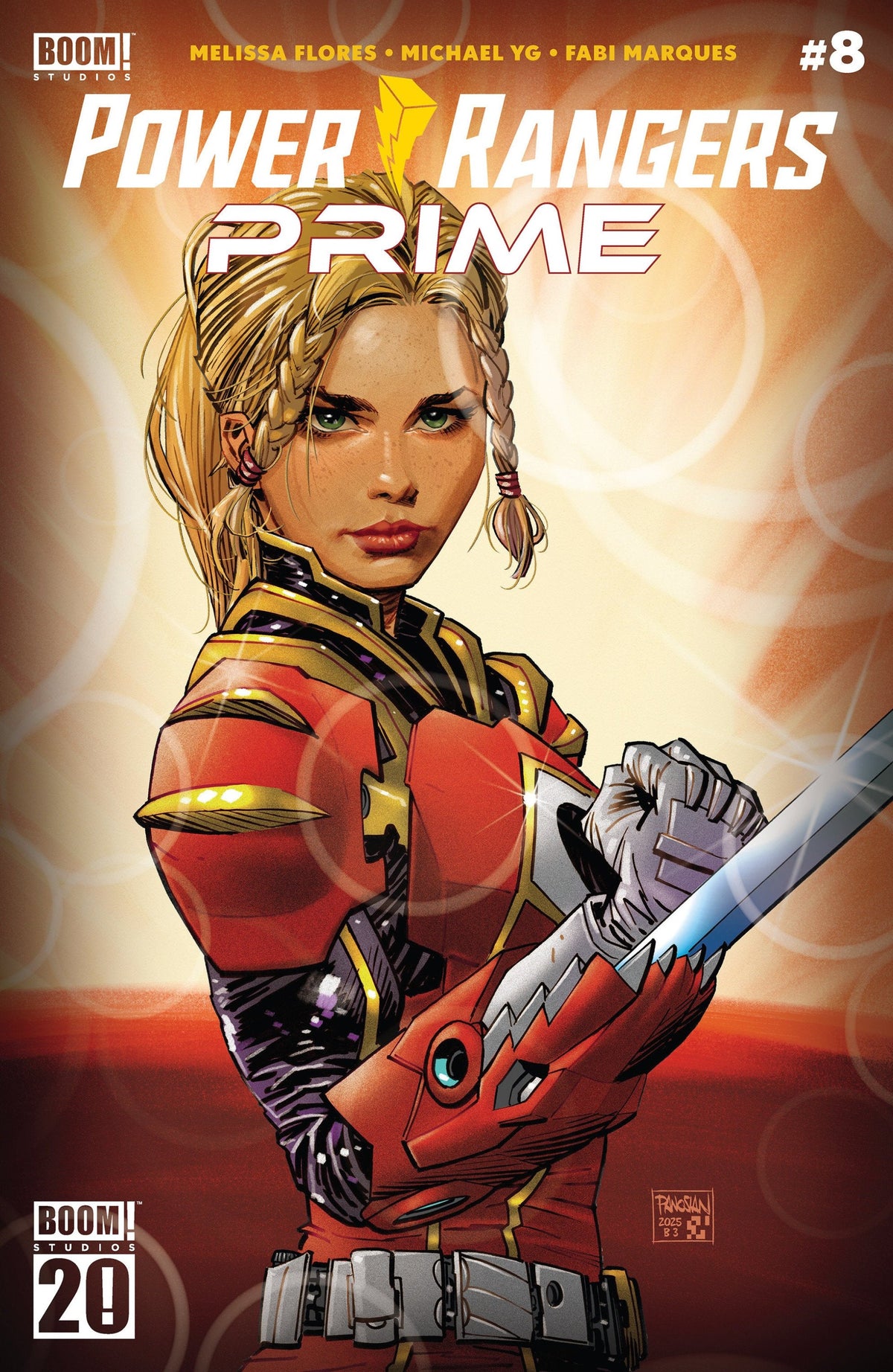 Power Rangers Prime #8 C Boom 20th Anniversary Variant Dressed Panosian 07/02/25