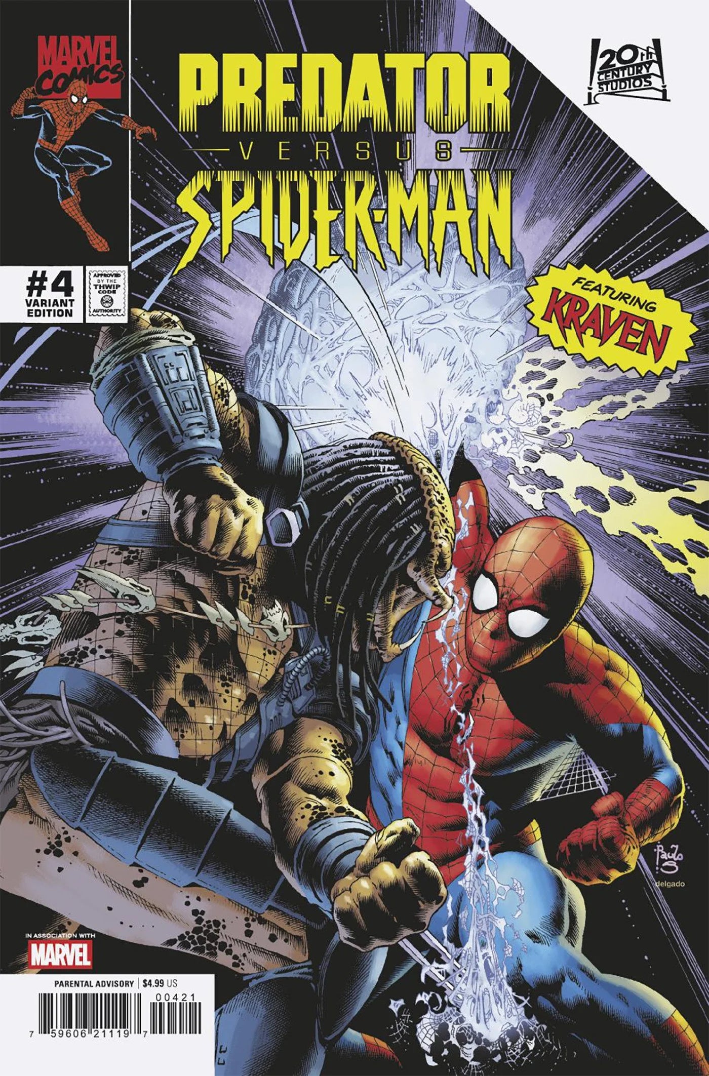 Predator vs. Spider-Man #4 Paulo Siqueira Variant 07/16/25