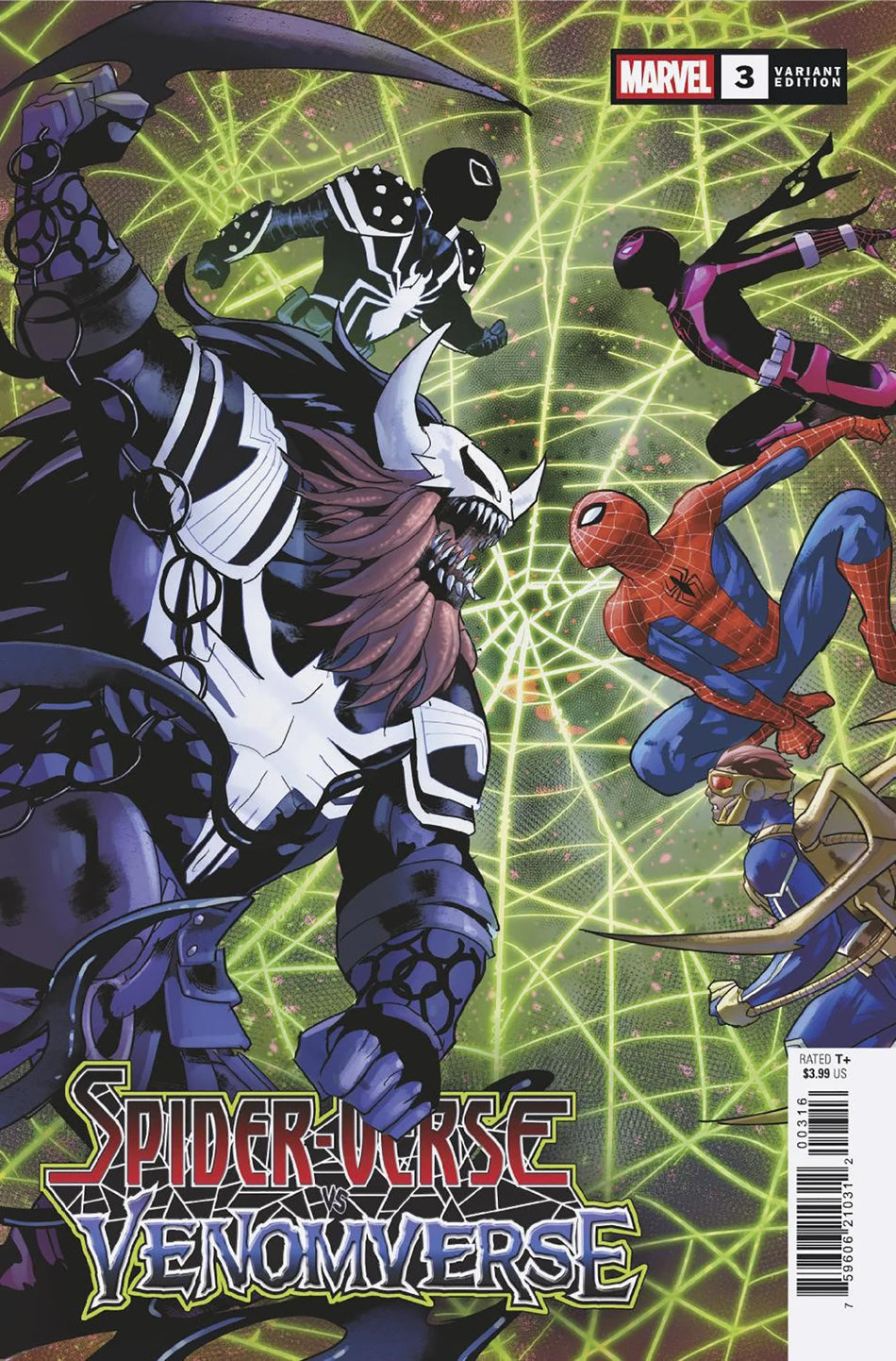 Spider-Verse vs. Venomverse #3 Jan Bazaldua 1:25 Variant 07/23/25