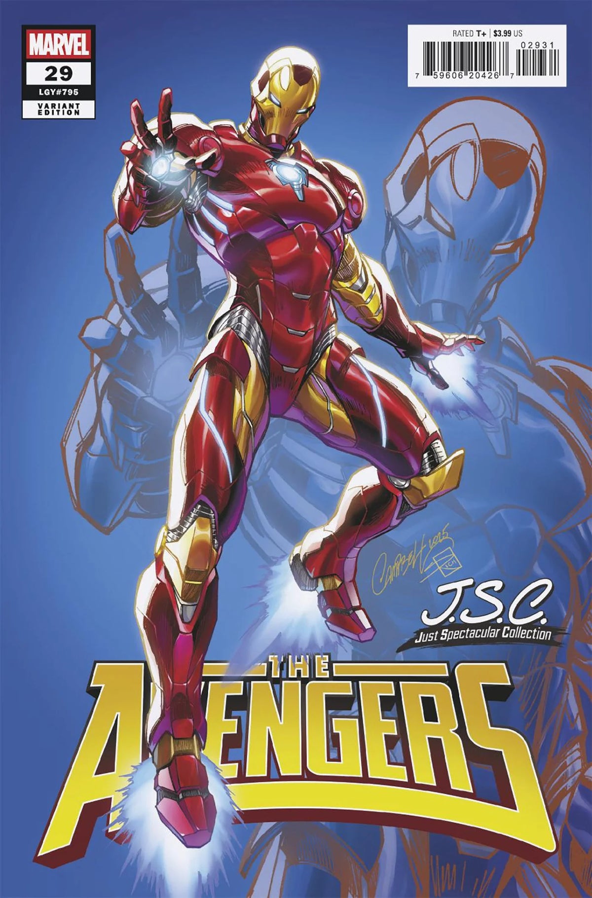 Avengers #29 J. Scott Campbell Just Spectacular Collection Variant 08/27/25