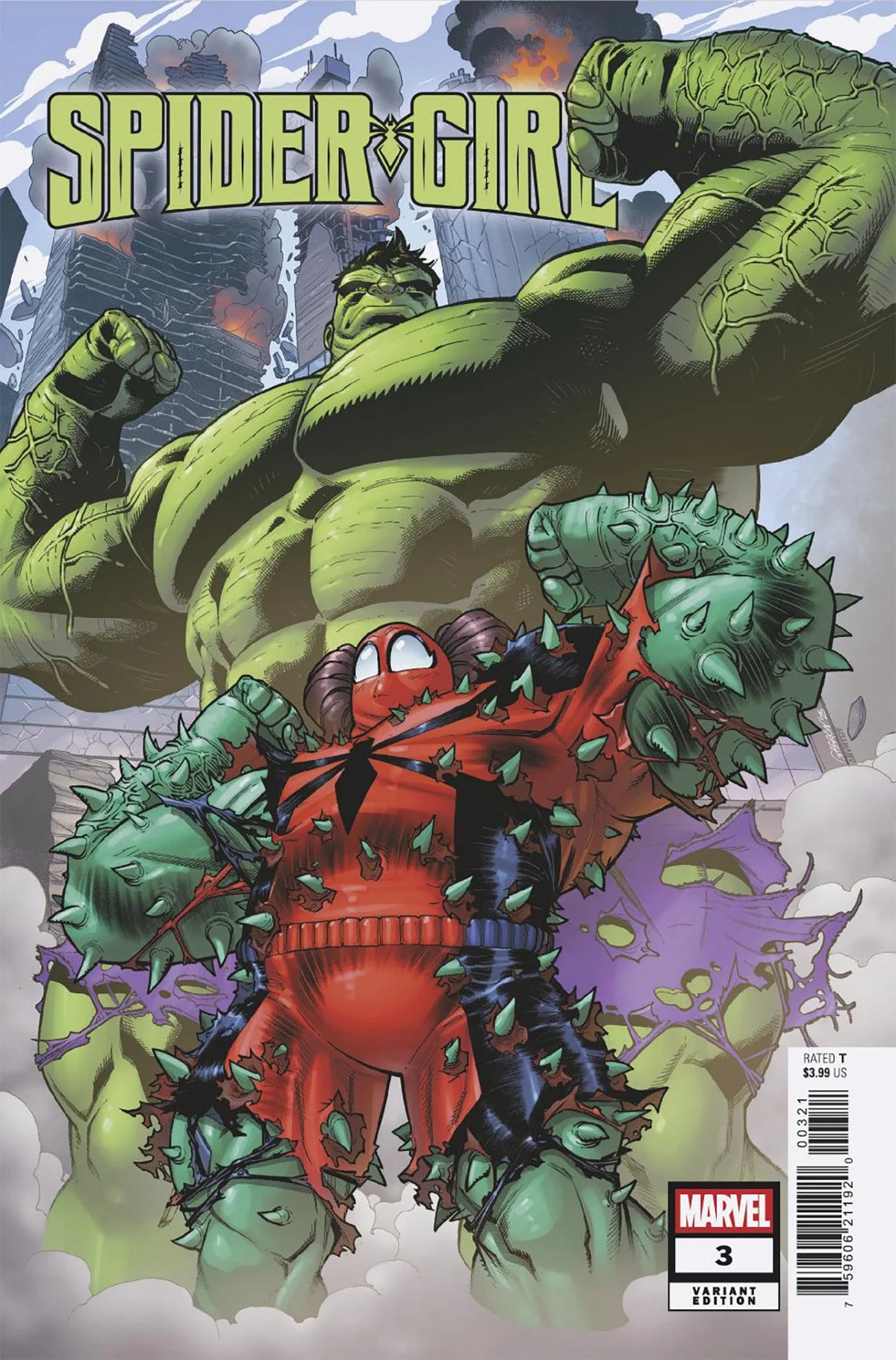 Spider-Girl #3 Javier Garron Spider-Girl Funhouse Mirror Variant 08/20/25