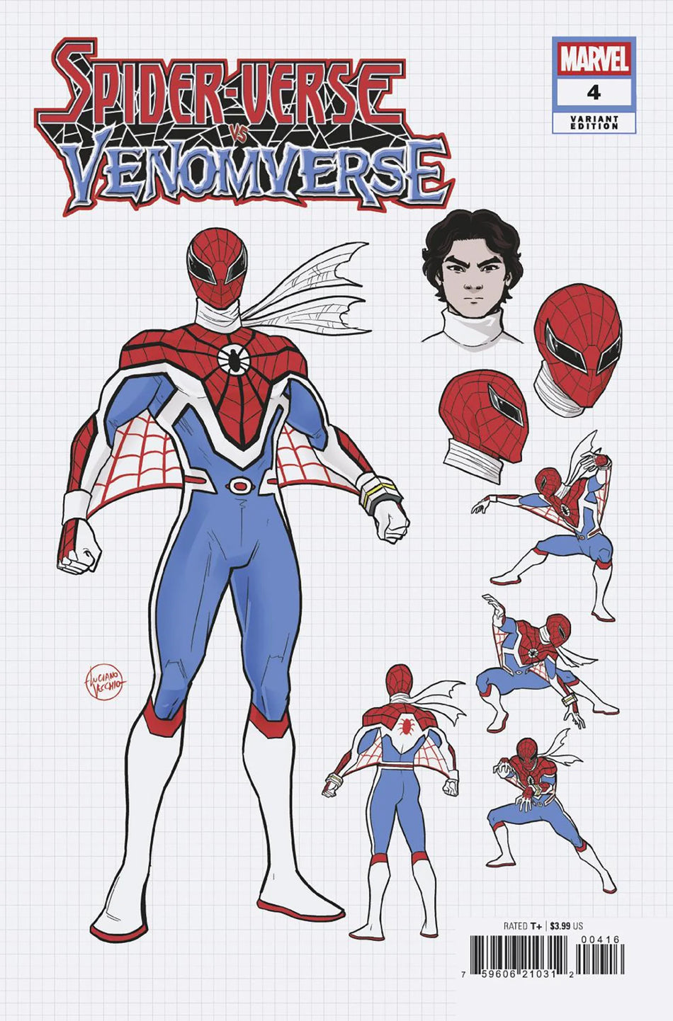 Spider-Verse vs. Venomverse #4 Luciano Vecchio 1:10 Design Variant 08/27/25