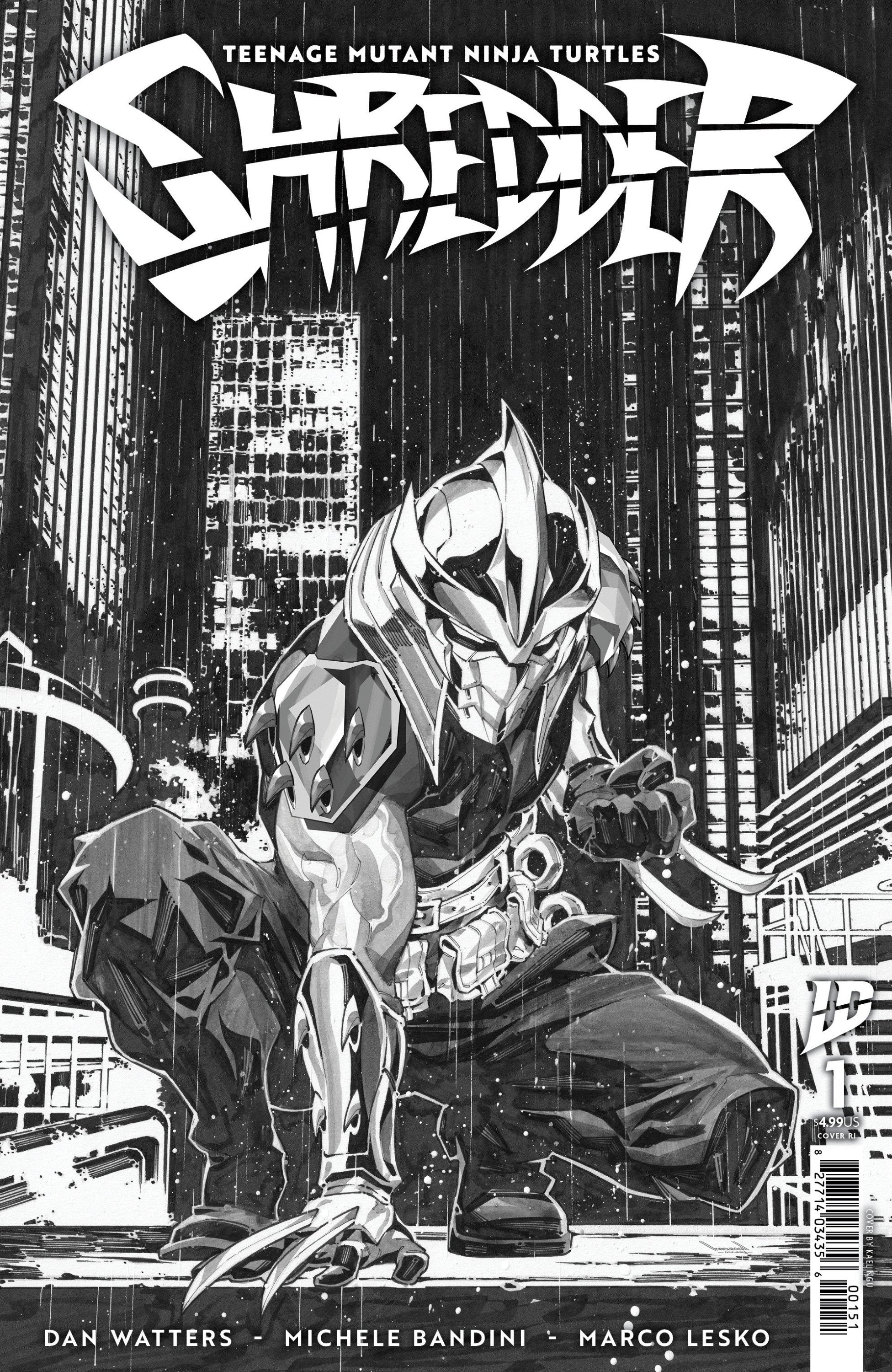 Teenage Mutant Ninja Turtles: Shredder #1 Variant RI 25 Ngu Black & White 08/27/25