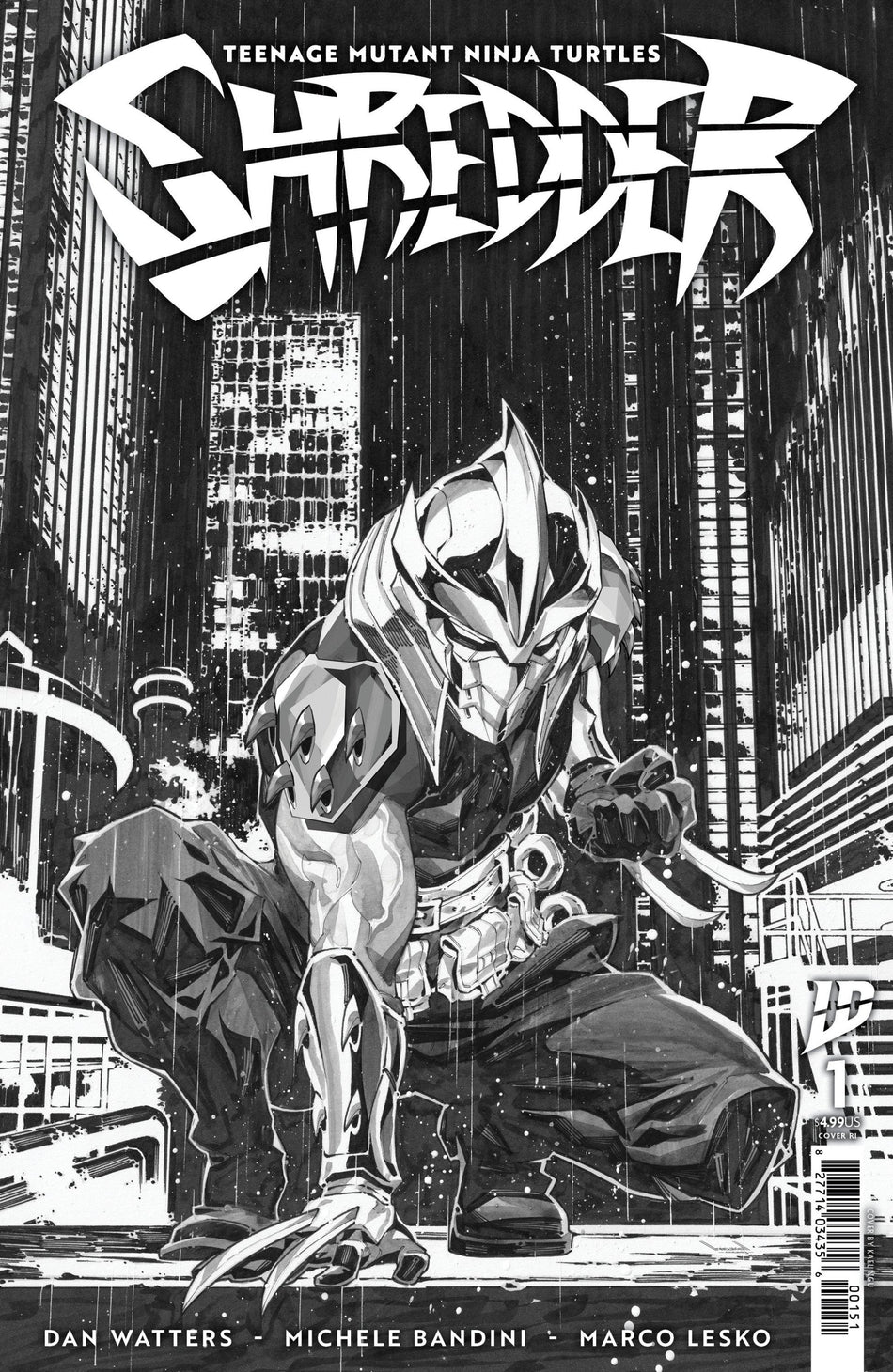 Teenage Mutant Ninja Turtles: Shredder #1 Variant RI 25 Ngu Black & White 08/27/25