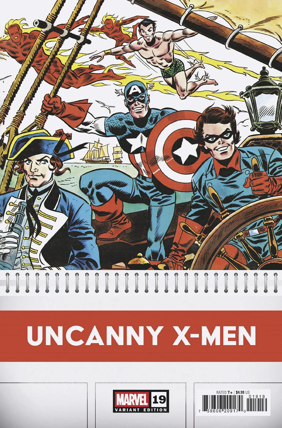 Uncanny X-Men #19 Frank Robbins 1:50 Bicentennial Calendar Hidden Gem Variant 08/06/25
