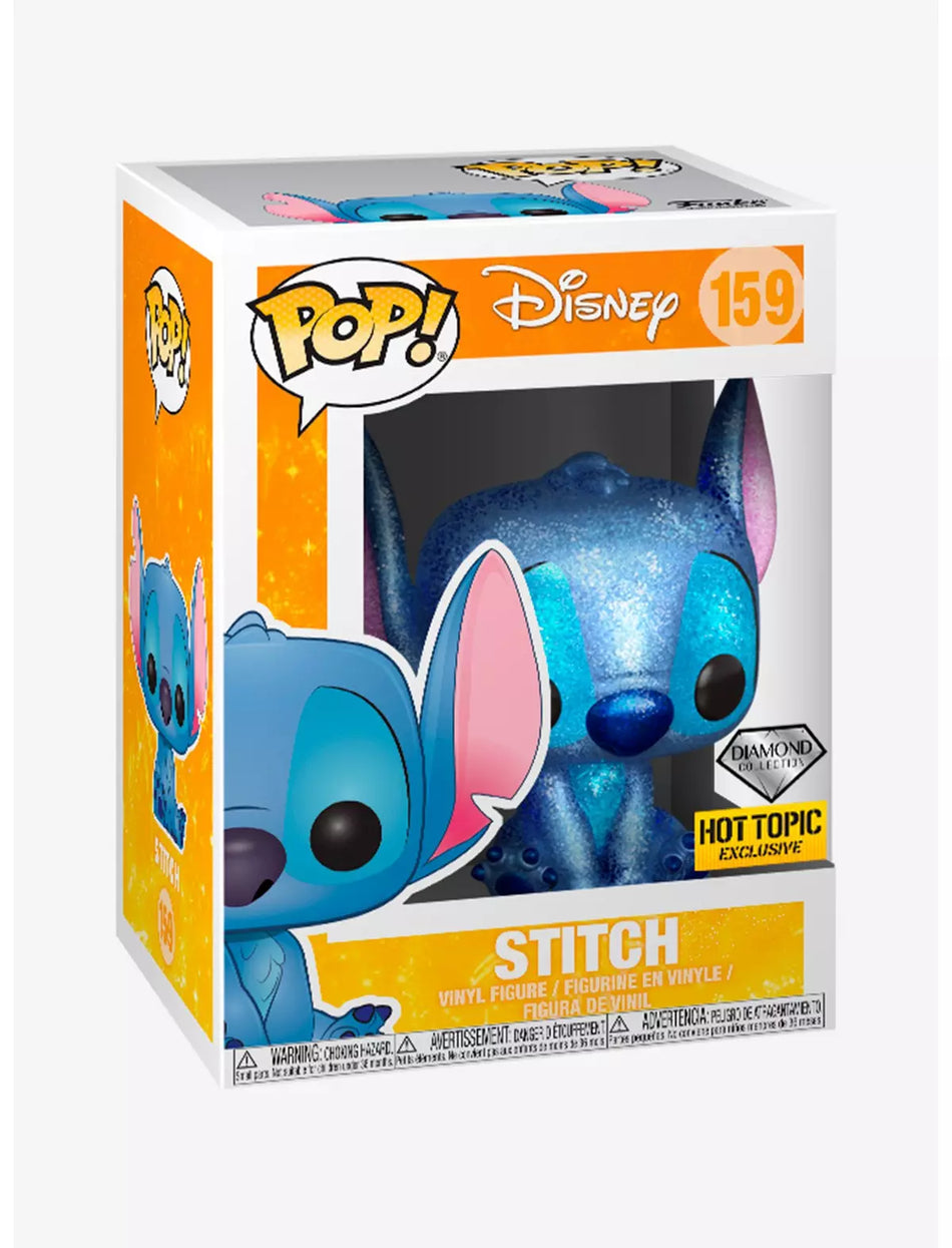 Funko Pop! Stitch #159 Diamond Hot Topic Exclusive + Protector