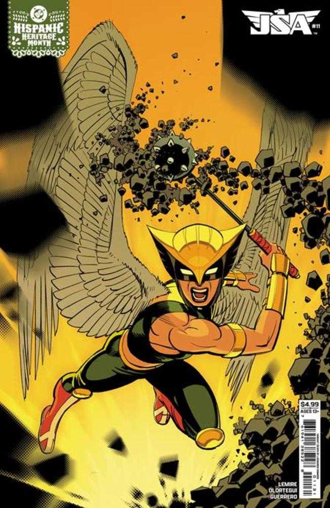 JSA #11 CVR C Leonardo Romero Hispanic Heritage Month Hawkgirl Card Stock Variant 09/03/25