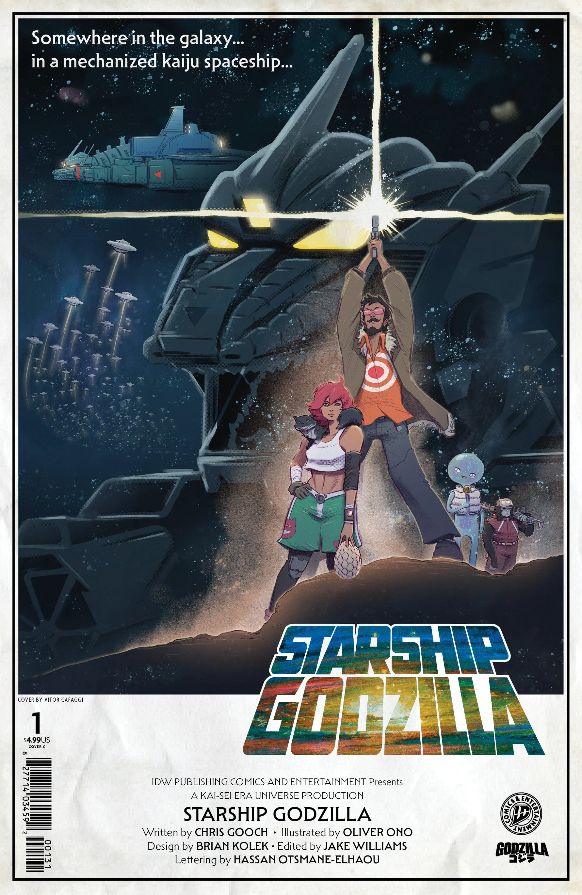 Starship Godzilla [Kai Sei Era] #1 Variant C Cafaggi Movie Homage Cover 10/01/25