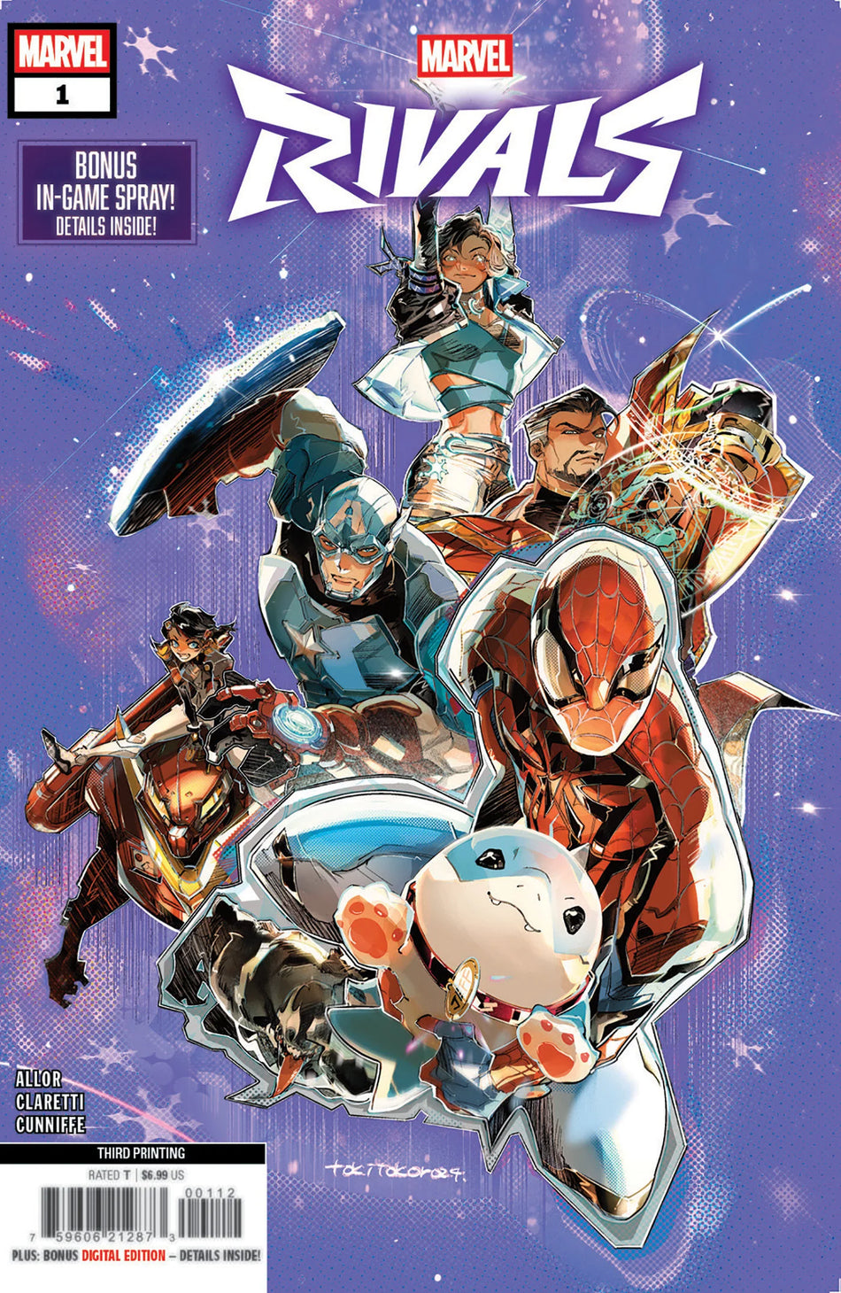 Marvel Rivals #1 Tokitokoro 3rd Print Variant 09/17/25