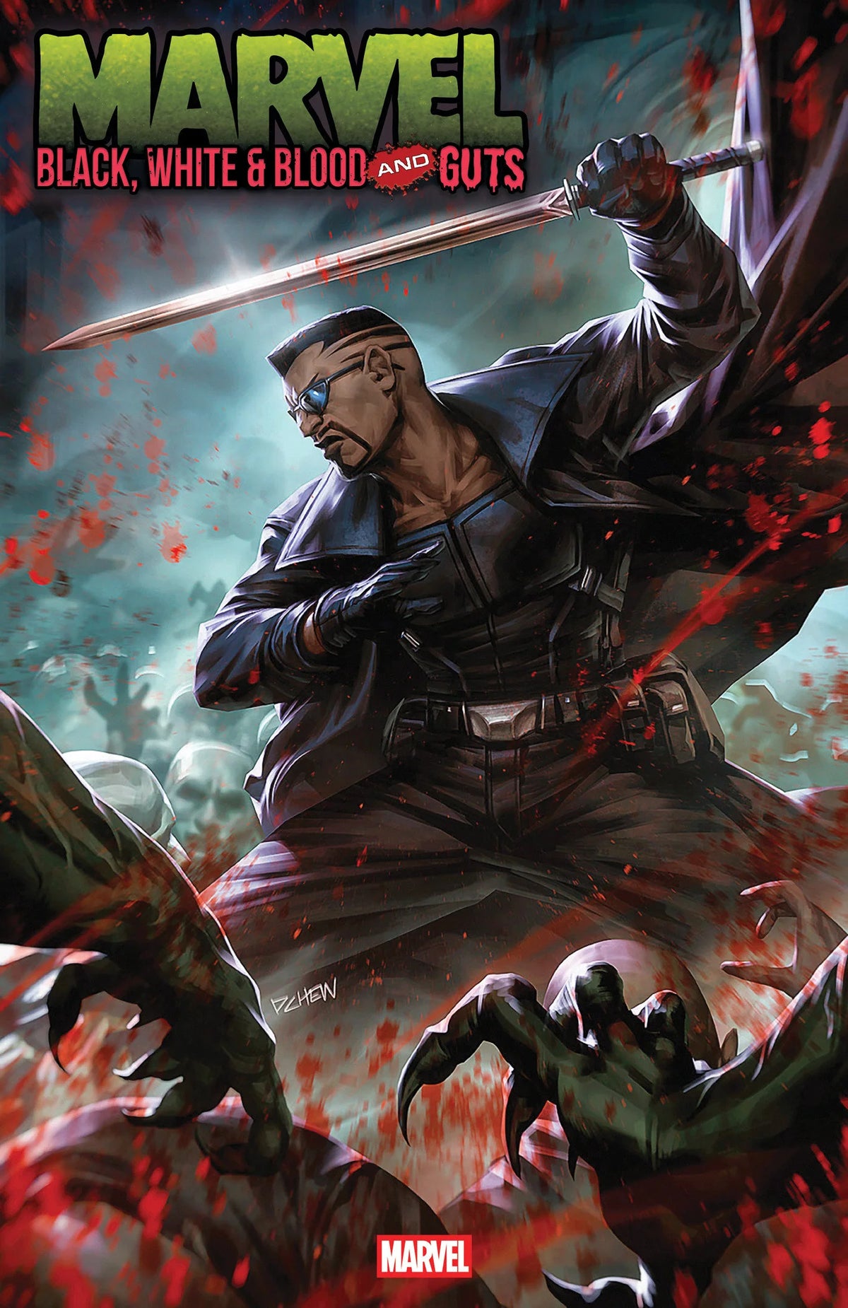 Marvel: Black, White & Blood and Guts #1 Derrick Chew Variant 10/08/25