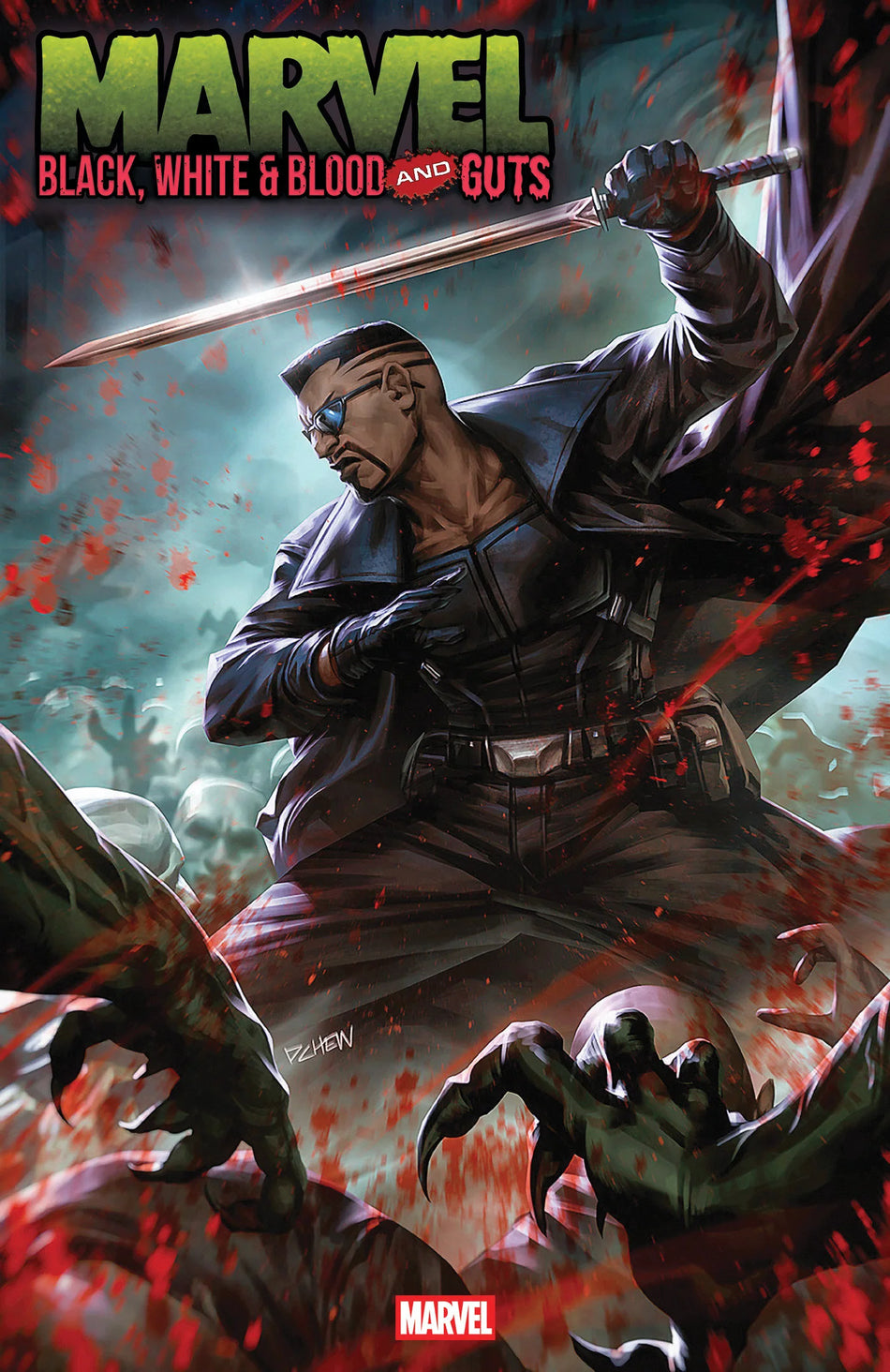 Marvel: Black, White & Blood and Guts #1 Derrick Chew Variant 10/08/25