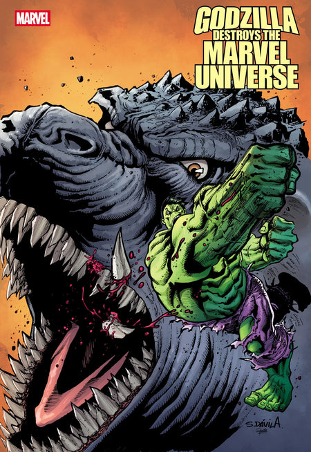 Godzilla Destroys the Marvel Universe #4 Sergio Davila Fan Favorite Variant 10/15/25