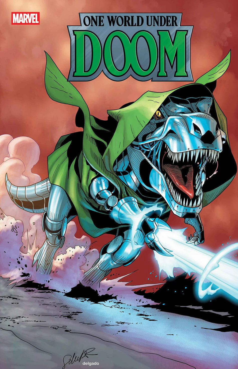One World Under Doom #8 Salvador Larroca Doomasaur Variant 10/15/25