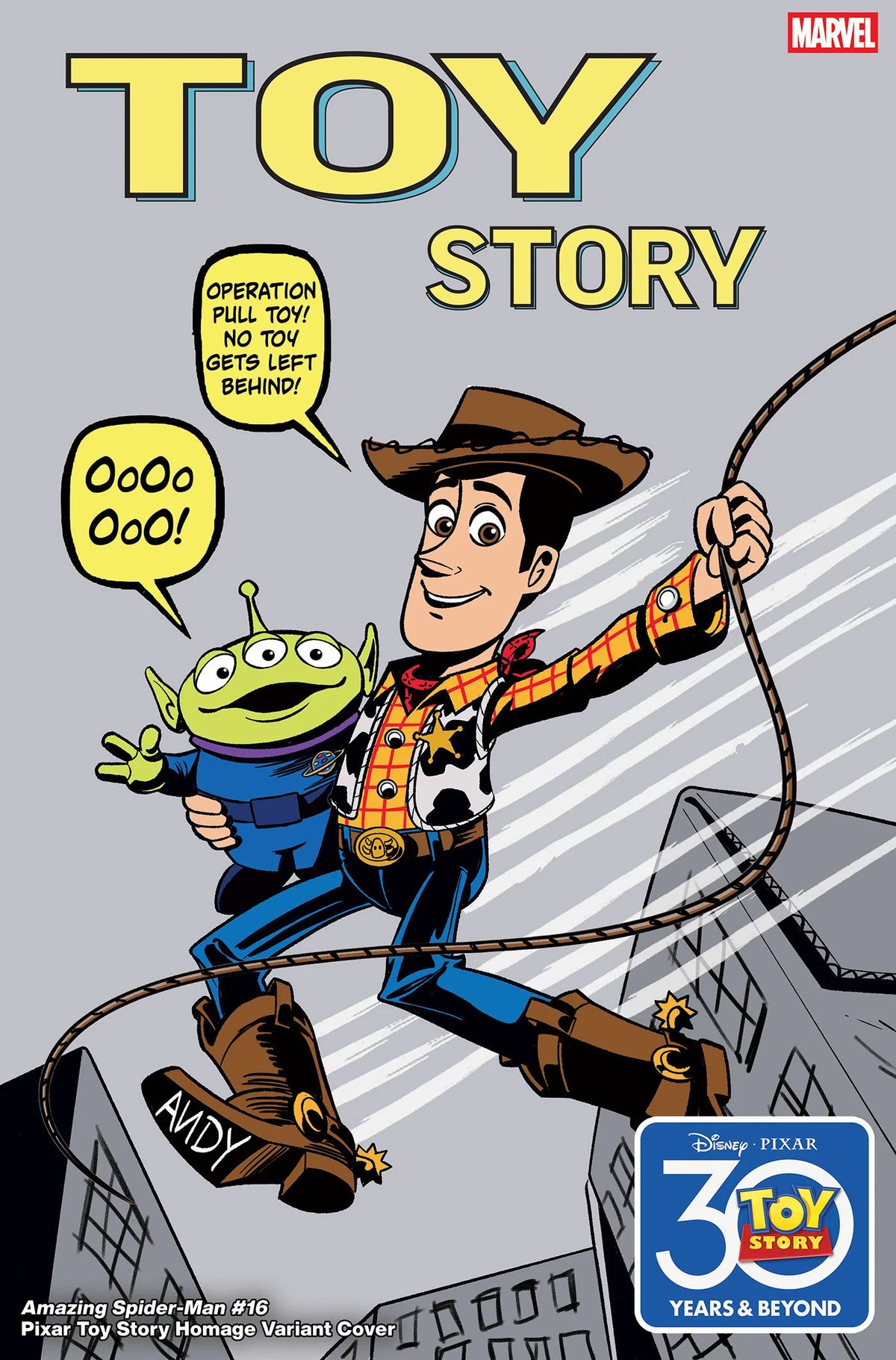 Amazing Spider-Man #16 Marco Forcelloni Pixar Toy Story Homage Variant 11/19/25