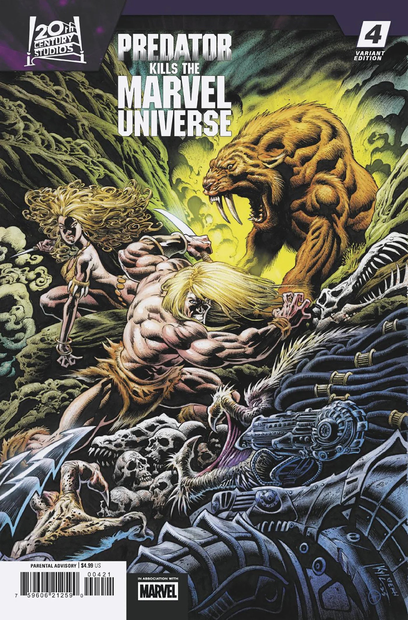 Predator Kills the Marvel Universe #4 Kyle Hotz Hunting the Hunters Variant 11/19/25