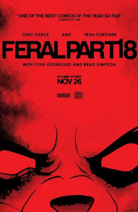 Feral #18 CVR B Tony Fleecs & Trish Forstner Movie Poster Homage Variant 11/26/25
