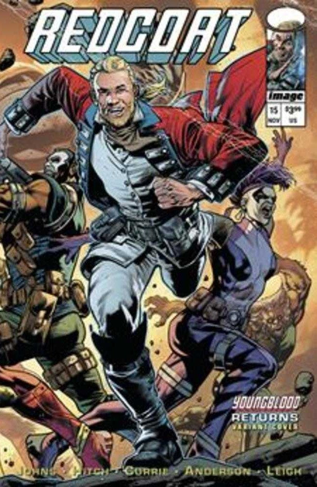 Redcoat #15 CVR D Bryan Hitch Youngblood Team Up Wraparound Variant 11/12/25