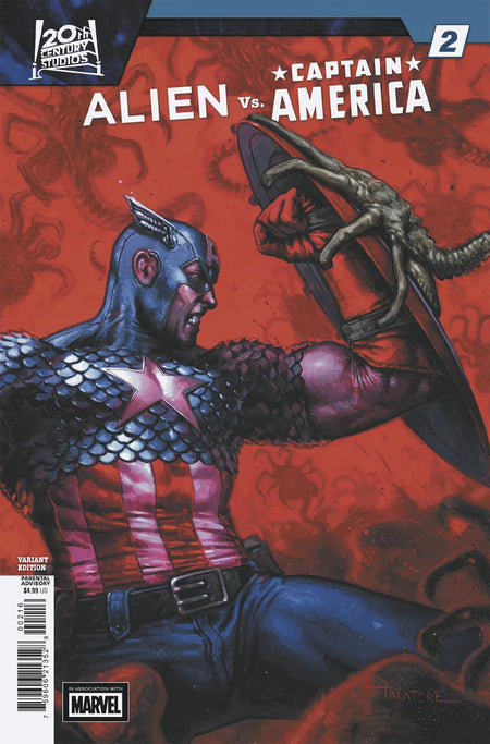 Alien vs. Captain America #2 Davide Paratore 1:25 Variant 12/17/25